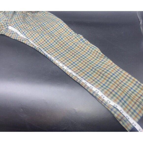 J. McLaughlin Womens Yara Olive Plaid Ankle Pants Sz 12 - Picture 16 of 16